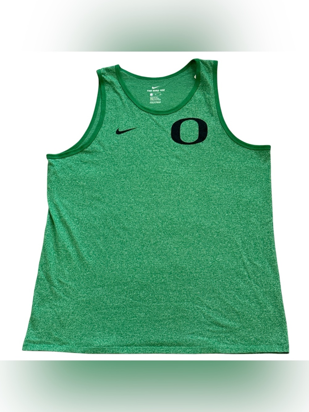 Nike Oregon Ducks NCAA Green Atheltic Cut Sleeveless Tank Top Men XL Gym Workout